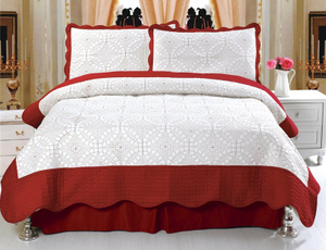 Embroidery bedspread set