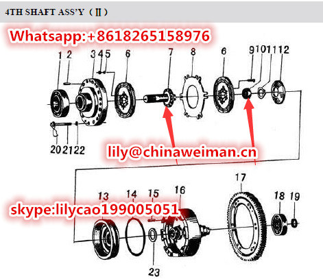 Sdlg LG936/LG956 Wheel Loader Parts 3030900104 Shaft for The Second Speed and 4021000016 Ball Bearing GB276-6204