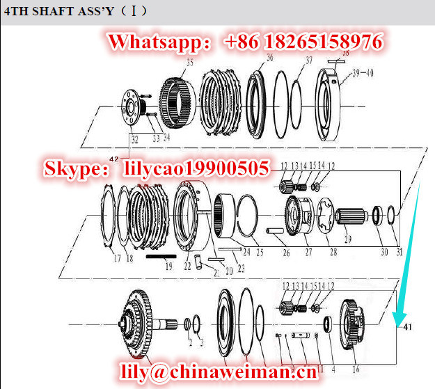 Sdlg LG936 LG938 LG953 LG956 LG958 LG968 Gearbox Parts Reversing Planet Carrier Assenbly 7200000115