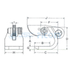 Horizontal Lifting Clamp, Item Code: 104### (Capacity: 1500-5000kg)