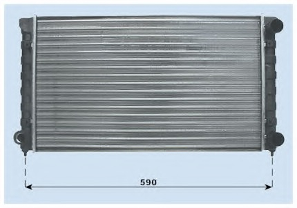 Radiator for audi