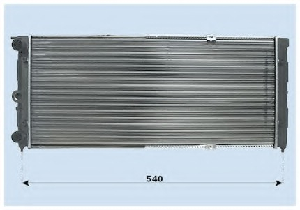 Radiator for audi