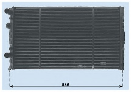 Radiator for audi