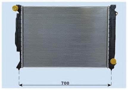 Radiator for audi