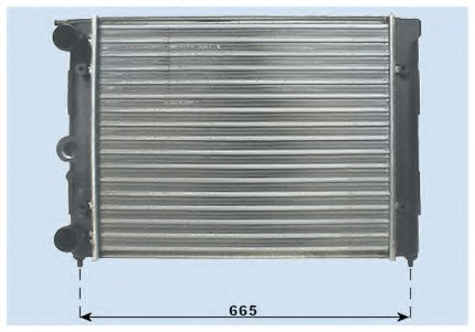 Radiator for audi