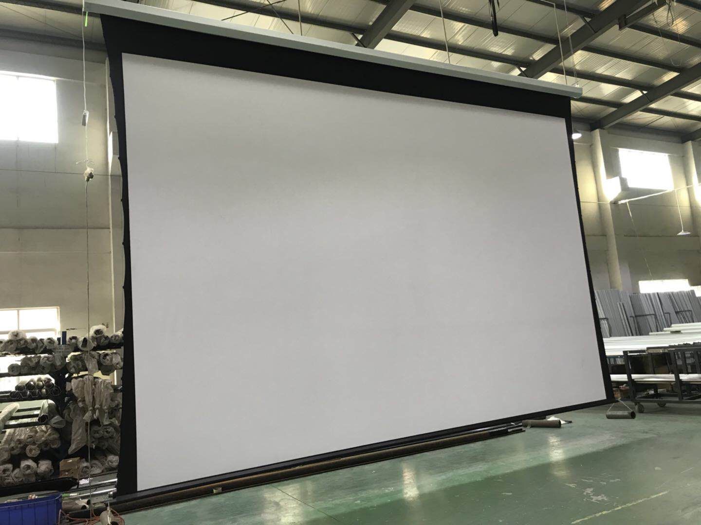 Tab Tension Motorized Projection Screen Electric Projector