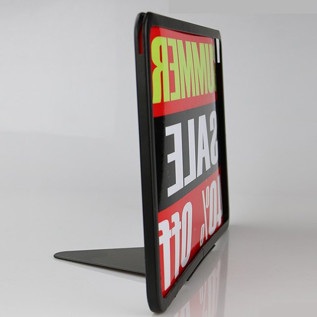 11x7 Metal Sign Holder With Wedge Base MF-W-117
