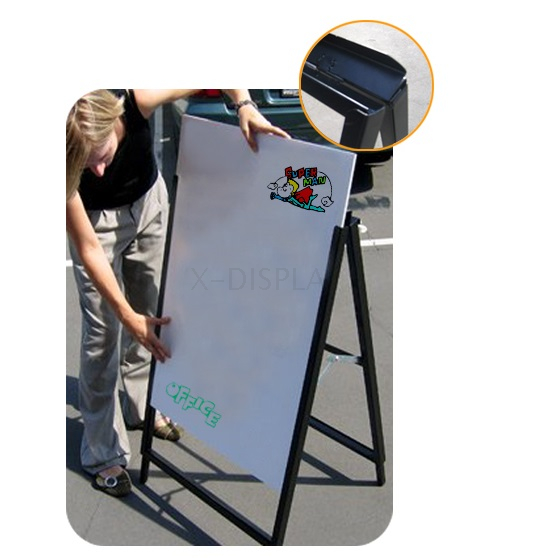 24"x36"Outside Sidewalk Sign for Poster Boards Double sided,Black MF2436DS