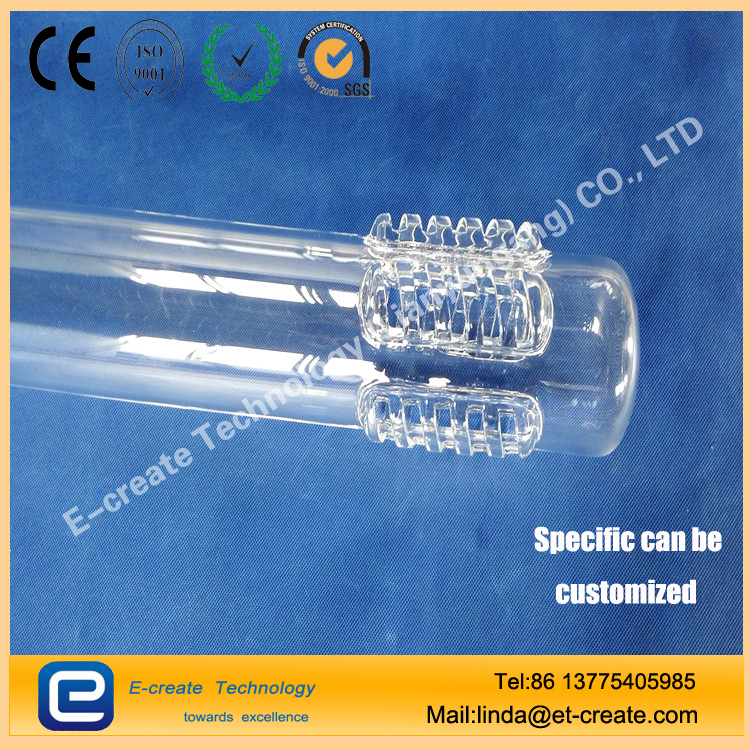 clear high quality quartz reactor tube for Mersen HCL Furnace