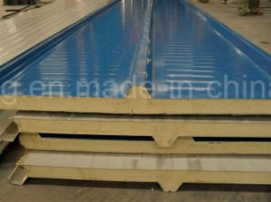 Panneaux "sandwich" de laines de PU/EPS/Mineral pour le toit/mur/pièce propre