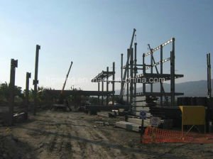 Entrep&ocirc;t pr&eacute;fabriqu&eacute; de structure m&eacute;tallique de poids l&eacute;ger de co&ucirc;t bas