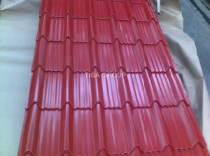 Bleu ondul&eacute;/gris a enduit la t&ocirc;le d'acier galvanis&eacute;e/la feuille d'une premi&egrave;re couche de peinture toit en m&eacute;tal