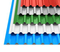 Tuile de toiture glac&eacute;e par couleur neuve de t&ocirc;le d'acier de mat&eacute;riaux de construction de b&acirc;timents