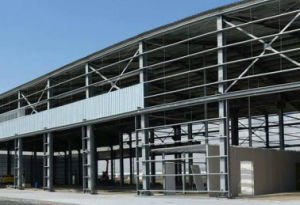 Structure m&eacute;tallique d'atelier lourd de structure de prix usine en Afrique du Sud