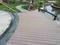 Planche ext&eacute;rieure de Decking de l'utilisation WPC d'anti plaque en bois de Corrossion Vinlye