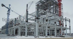 Chalet de la estructura de acero de Prebuilt/corte/cancha de b&aacute;squet/gimnasio del balompi&eacute; para la Arabia Saudita