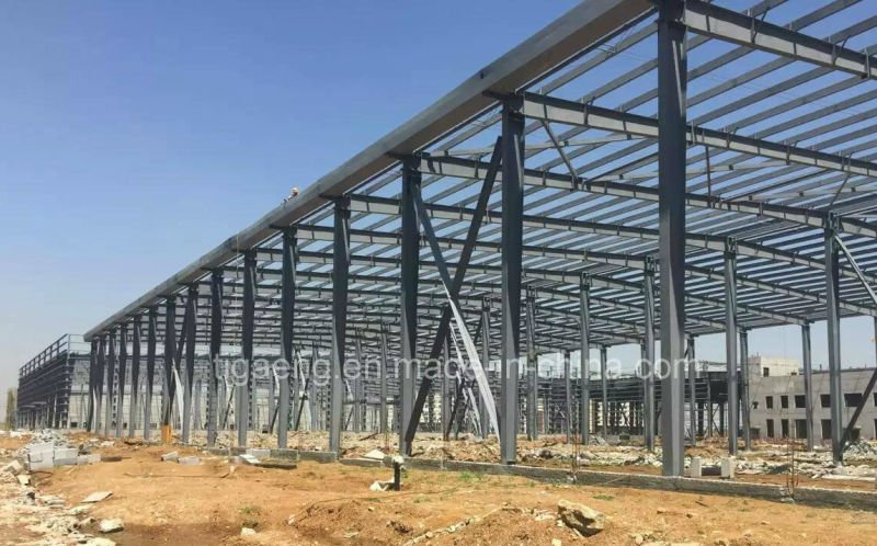 Low Cost Heavy Steel Structure Supermarket/Large Temporary Office for Egypt