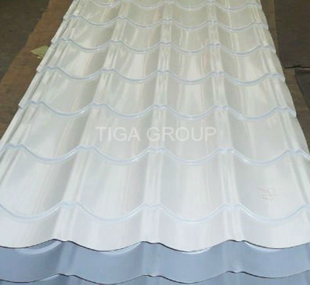 New Roofing Materials Step Tile Color Coated Glazed Steel Sheet