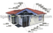 Sanwich Panel Prefab House with Light Steel Structure