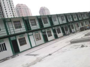 Casa prefabricada ligera Dormitary modular del panel de emparedado del marco de acero