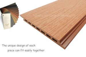 El panel de pared de WPC/Decking de Vinyle/revestimiento de madera al aire libre del suelo/de la pared
