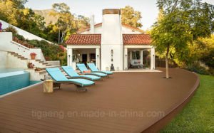 Suelo compuesto de la cubierta de los tablones WPC del PE de madera con precio de f&aacute;brica