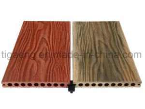 Placa al aire libre ligera del Decking de la depresi&oacute;n WPC de la F&aacute;cil-Instalaci&oacute;n de la buena calidad