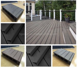 Tabl&oacute;n de madera del suelo del HDPE del pl&aacute;stico Decking/WPC de la resistencia del moho