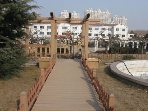 Jard&iacute;n decorativo reanudable Pavillion de la instalaci&oacute;n de la prueba f&aacute;cil WPC de la termita