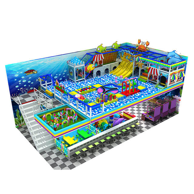 Ocean Theme Парк аттракционов Крытая игровая площадка Ball Pit для детей