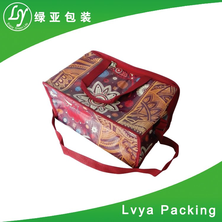 Promotional custom wholesale logo print cooler bag insulated for frozen food