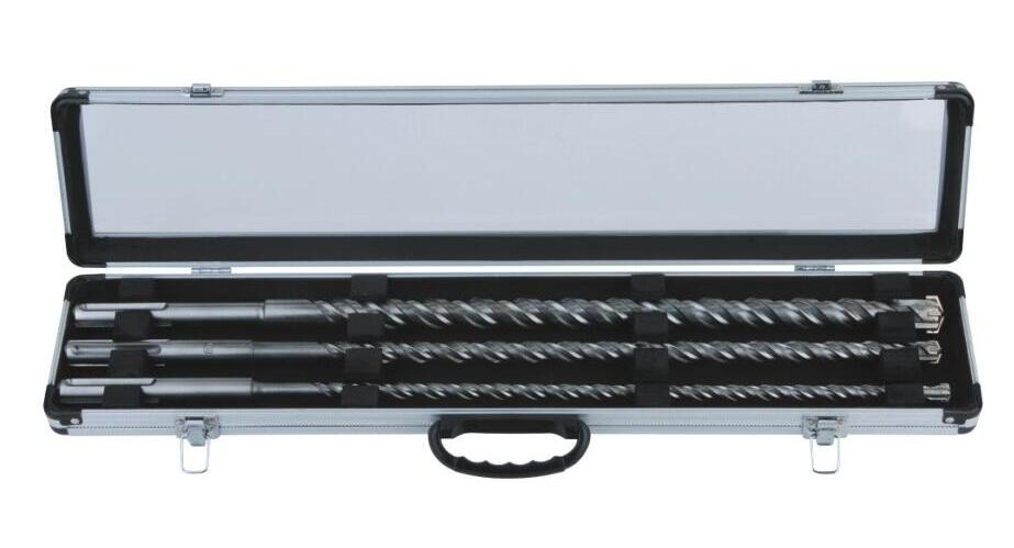 Forets &agrave; ma&ccedil;onnerie &agrave; pointe de carbure SDS-Max, 3 pi&egrave;ces