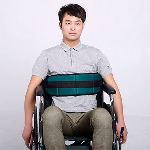 Wheelchair safety belt skid prevention belt