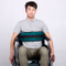 Wheelchair safety belt skid prevention belt