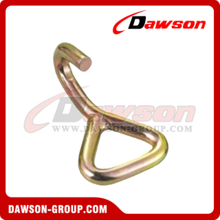 DSWH019A BS 3000 кг / 6600 фунтов, 2 дюйма, одинарные J-образные крючки