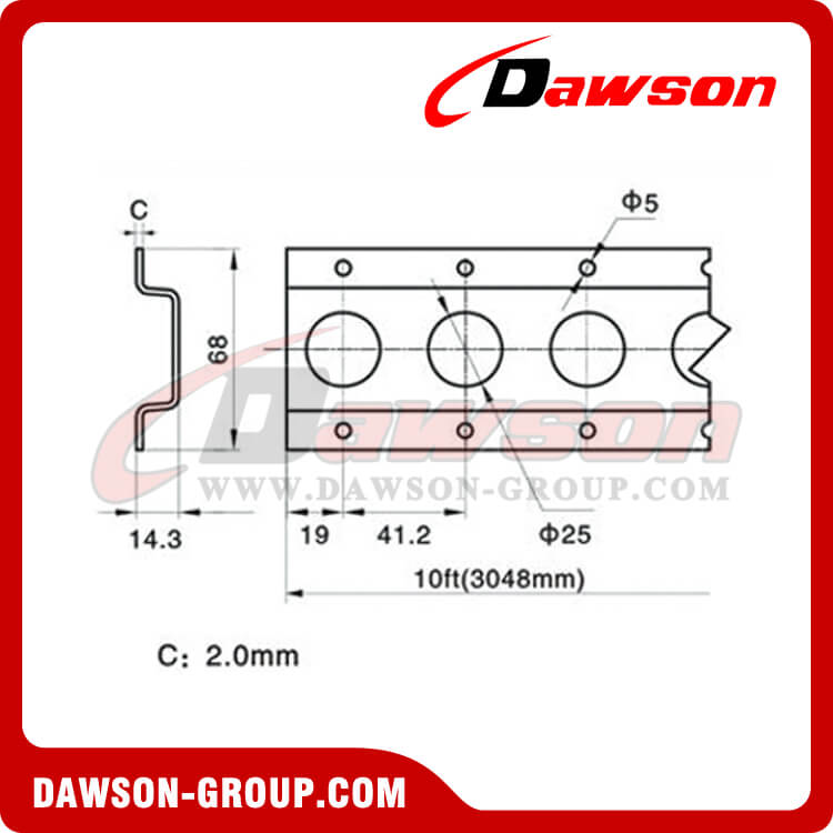 Riel tipo O con recubrimiento en polvo HO10 - Dawson Group Ltd. - Fabricante, proveedor y f&aacute;brica de China