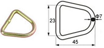 DR5015 Anillo en D de 1 'BS: 750 KG / 1650 LBS - Dawson Group Ltd. - Fabricante, proveedor y f&aacute;brica de China