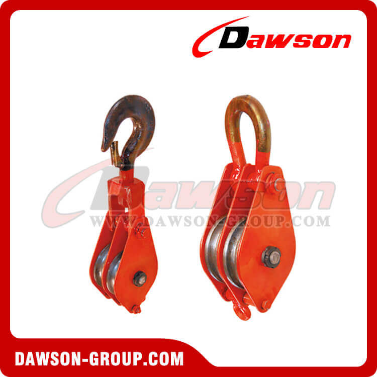 DSPB-F2 Hook (Chain Chain) Serie Polea de rueda doble cerrada