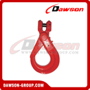  DS082 G80 6-26 مللي متر خطاف قفل ذاتي من النوع الأوروبي Clevis لرفع الرافعات السلسلة