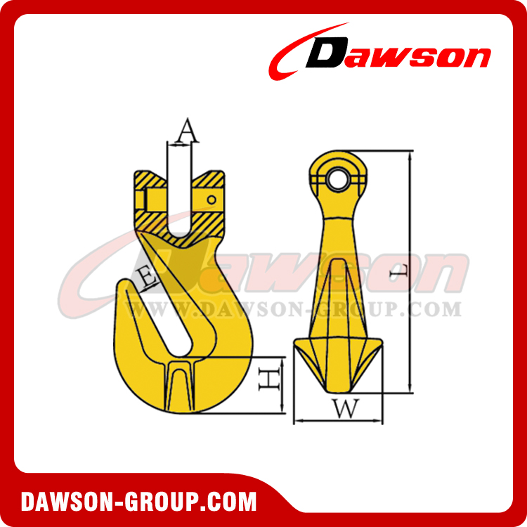 DS086 G80 GANCHO DE AGARRE DE HORQUILLA DAWSON-GROUP LTD.- FABRICANTE CHINA