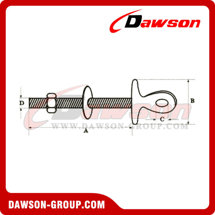 ネジとワッシャー付きアイ端子 - ステンレス鋼 AISI316 AISI304 - Dawson Group Ltd. - 中国メーカー、サプライヤー、工場、輸出者 