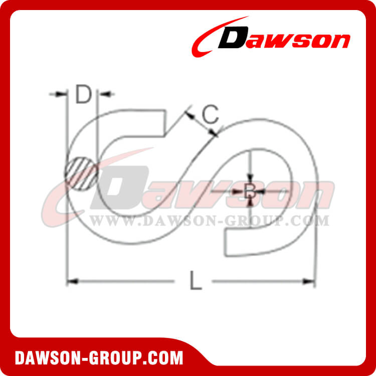 GANCHO EN S+CHAPADO EN ZINC - DAWSON GROUP LTD.- FABRICANTE, PROVEEDOR, F&Aacute;BRICA DE CHINA