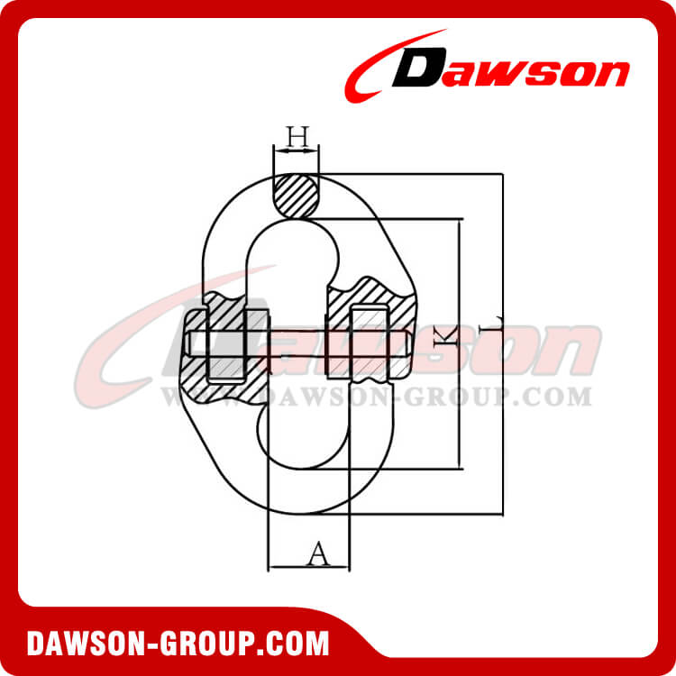 DS075 G70 / Grado EE. Tipo de eslabón de conexión de acero de aleación forjado para amarre