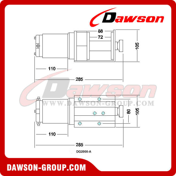 DG2000-A(1) の図面 - 電動ウインチ - Dawson Group Ltd. - 中国メーカー、サプライヤー、工場