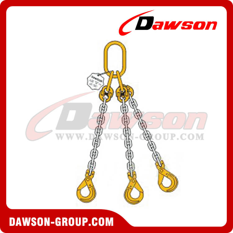 T-DS032-DS082 Eslinga de cadena de triple pierna para elevaci&oacute;n - Dawson Group Ltd. - Fabricante de China