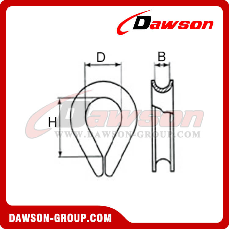 Dedal galvanizado tipo europeo comercial - Dawson Group Ltd. - Fabricante, proveedor, f&aacute;brica y exportador de China
