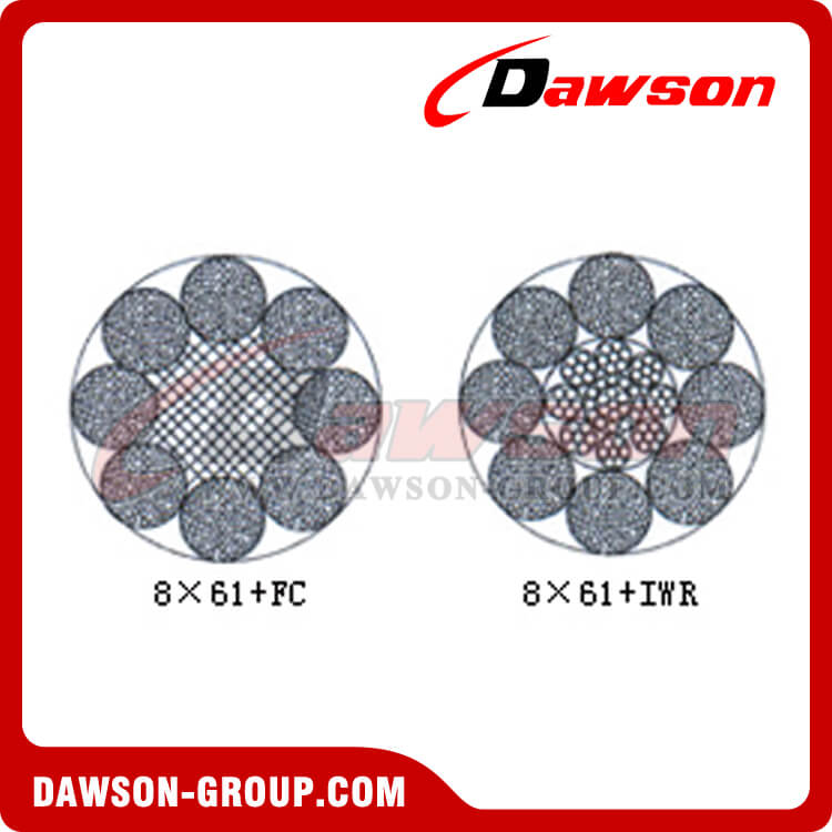 Steel Wire Rope Construction(8×61+FC) - Dawson Group Ltd. - China Manufacturer, Supplier, Factory スチール ワイヤー ロープ構造 (8×61+FC) - Dawson Group Ltd. - 中国メーカー、サプライヤー、工場
