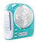 Emergency 8" AC/DC Rechargeable Desk Fan with USB Mobile Charger