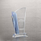 Fashion Straight Edge Light Blue Accent Crystal Trophy