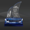 Blue Crystal Sailboat Award (D-CRY240)